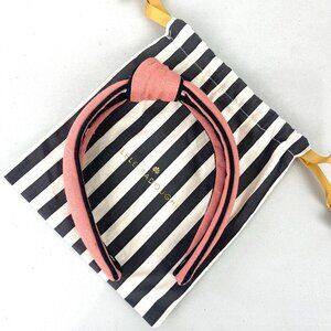 Lele Sadoughi Pink Cotton Knotted Headband One Size Women's Preppy Feminine